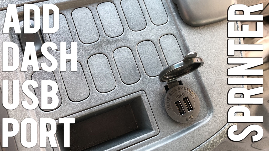 Add USB Charger Port to your T1N Sprinter Dash